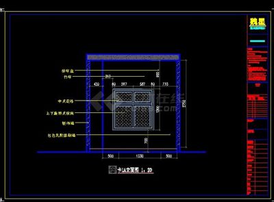 某地区经七路茶楼室内装修设计cad全套施工图