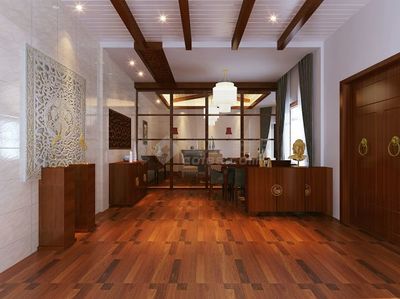 香港某新古典风格三层别墅室内装修设计cad全套施工图(含效果图)